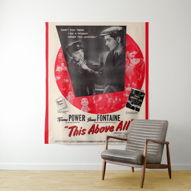 1942 This Above All movie poster Tapestry (In Situ)