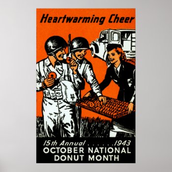 1943 Donut Poster by historicimage at Zazzle