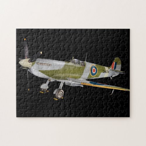 1943 Supermarine Spitfire HF Mk VIIc Airplane Jigsaw Puzzle