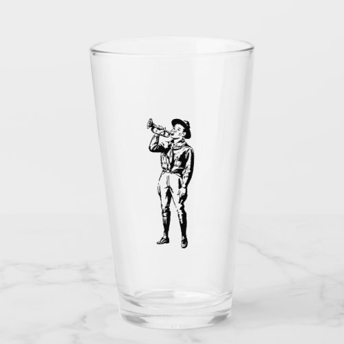 1943 Vintage Boy Scout Ad Glass