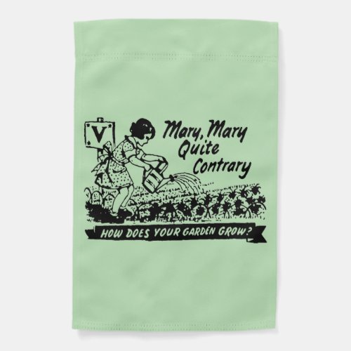 1943 Vintage Victory Garden Garden Flag