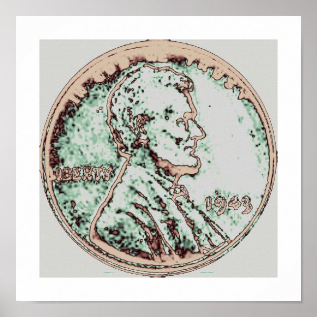 1943 Wheat Penny 2 Poster (Front)