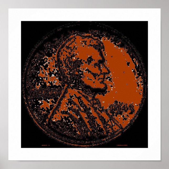 1943 Wheat Penny 4 Poster (Front)