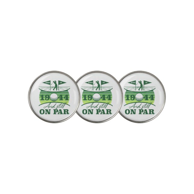 1944 80th Birthday Golf Humor Ball Marker (3 Up)