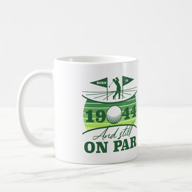 1944 80th Birthday Golf Humor Coffee Mug (Left)