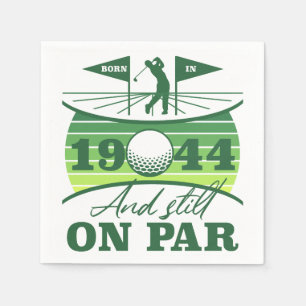1944 80th Birthday Golf Humor Napkins