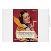 1944 Chesterfield cigarettes ad with pretty lady (Front Horizontal)