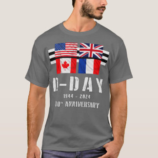 1944 DDay 2024 80th Anniversary Normandy 7 T-Shirt