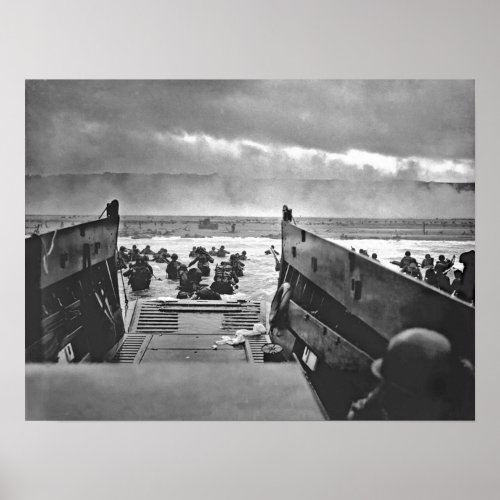 1944 Invasion of Normandy Omaha Beach Poster