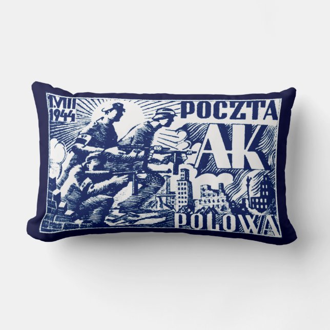 1944 Warsaw Uprising Lumbar Pillow (Front)