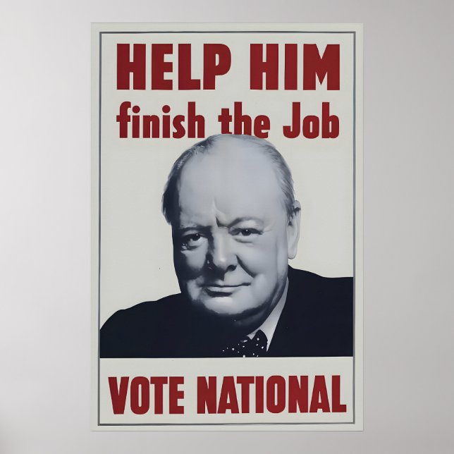 1945 Election Poster British Conservative Party (Front)