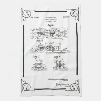 1945 Fly fishihg boat patent drawing Towel
