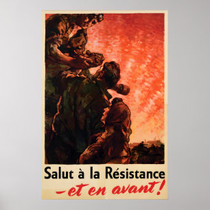 1945 French Anti-Nazi Poster Hail to the