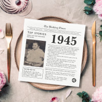 1945 Newspaper Birthday Trivia