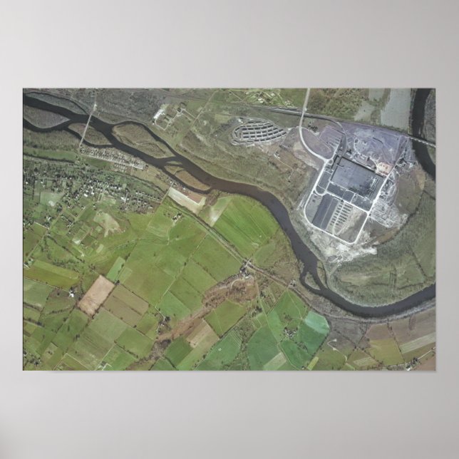 1946 Aerial Photograph Kenilworth PA Poster (Front)