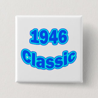 1946 Classic Blue Pinback Button