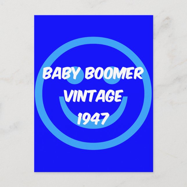 1947 baby boomer postcard (Front)