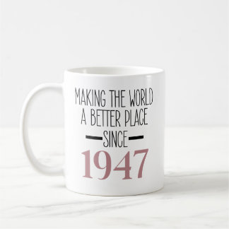 1947 Birthday 80 80th Year Old Women Great Grandma Coffee Mug