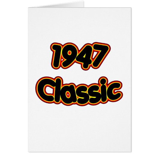 1947 Classic Cards (Front)