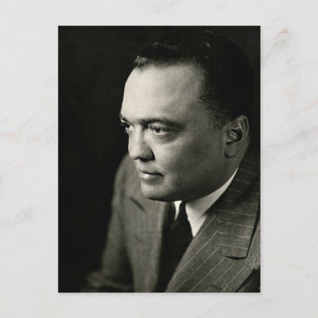 1947 FBI Director J. Edgar Hoover Postcard (Front)