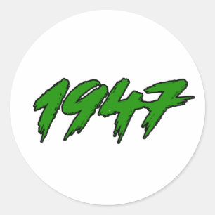 1947 Pakistan Independence Year Classic Round Sticker