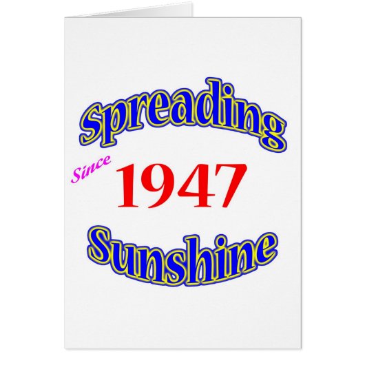 1947 Spreading Sunshine Cards (Front)