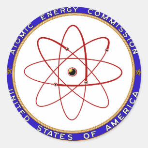 1948 Atomic Energy Commission Vintage Logo Classic Round Sticker