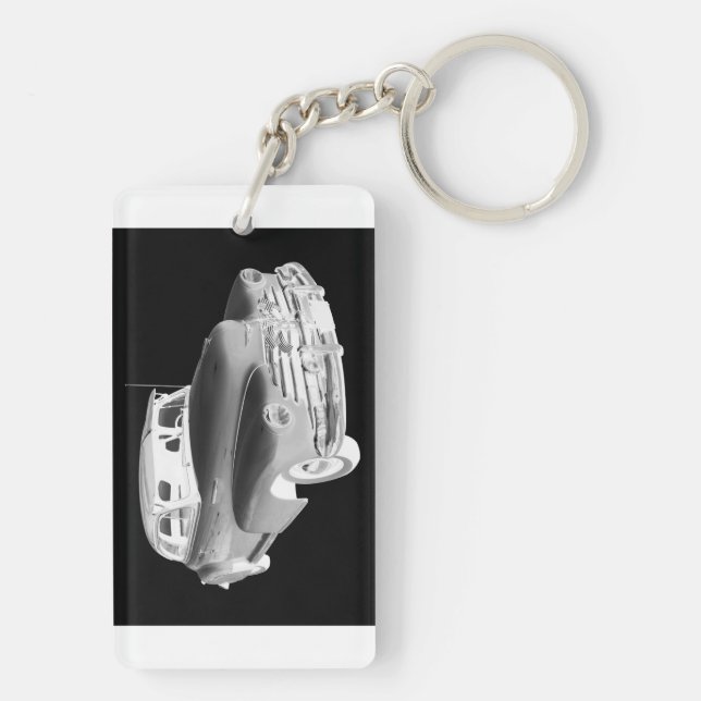 1948 Chevrolet Fleetmaster Antique Car Art Keychain (Back)