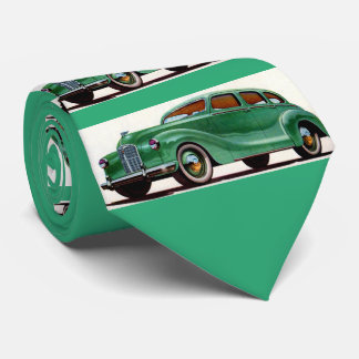 1948 green Austin Devon print Tie
