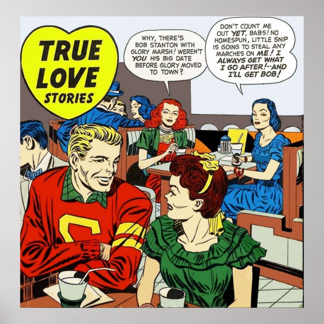 1948 Young Romance 4 Cover by Jack Kirby Poster (Front)