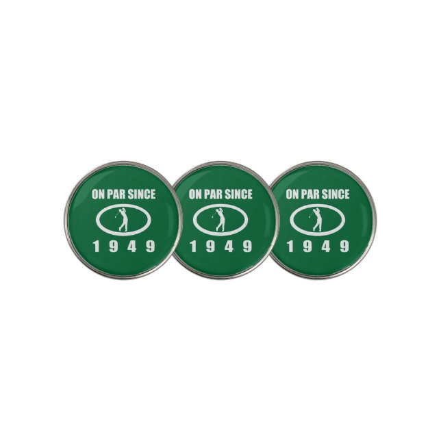 1949 70th Birthday For Golfers Golf Ball Marker (3 Up)