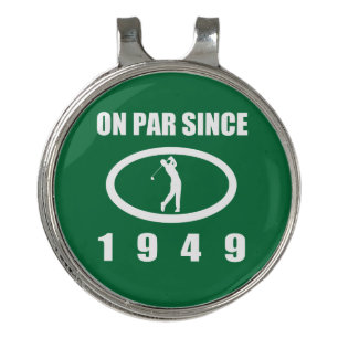 1949 70th Birthday For Golfers Golf Hat Clip