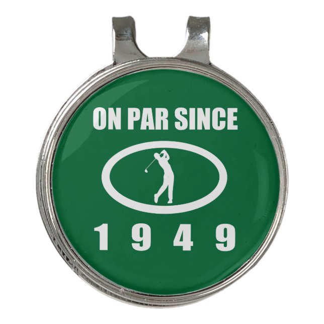 1949 70th Birthday For Golfers Golf Hat Clip (Front)