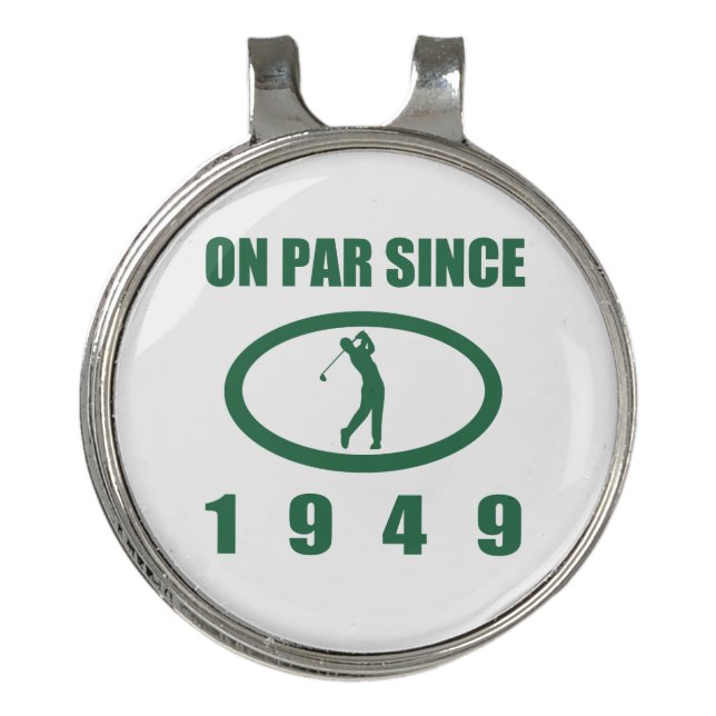 1949 70th Birthday For Golfers Golf Hat Clip (Front)