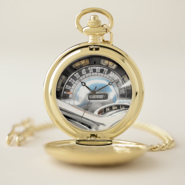 1949 Classic Car Speedometer Pocket Watch (Inside)