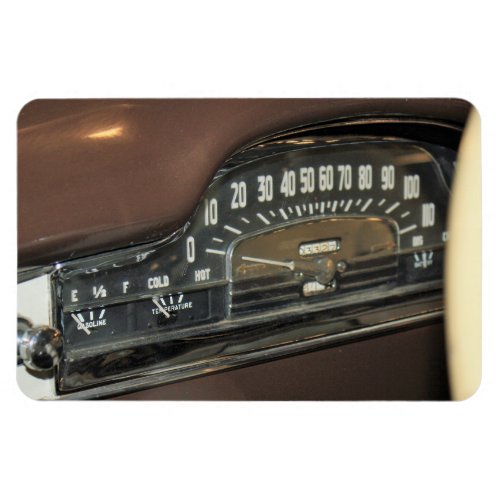 1949 Classic Luxury Car Dashboard Photo Magnet