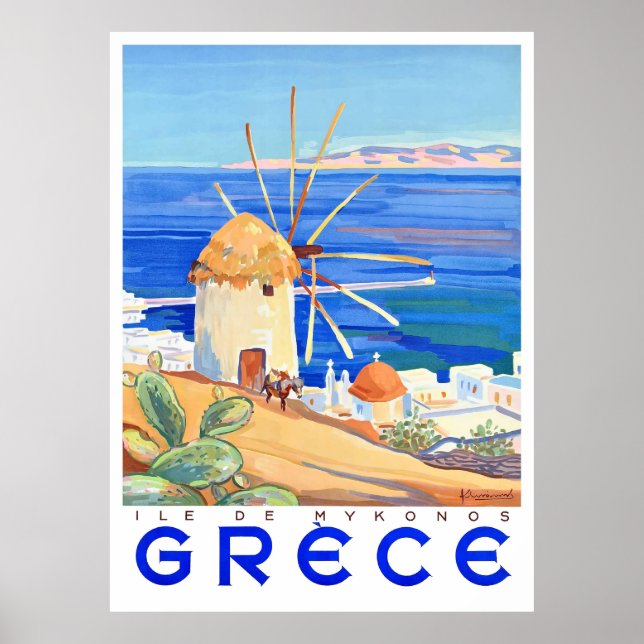 1949 Greece Island of Mykonos Poster (Front)
