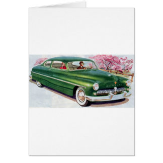 1949 green Mercury sedan Cards
