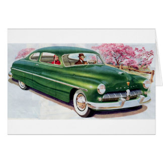 1949 green Mercury sedan Cards