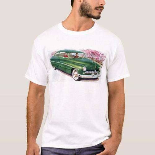 1949 green Mercury sedan T_Shirt