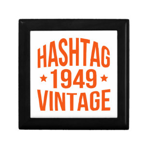 1949 Hashtag Vintage Keepsake Box