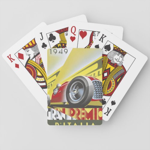 1949 Italian Grand Prix Poker Cards