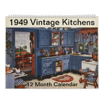 1949 Kitchen Vintage Farmhouse Decor 12 Month Calendar