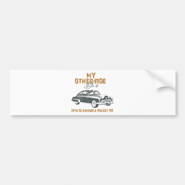 1949 Oldsmobile Rocket 88 Bumper Sticker (Front)