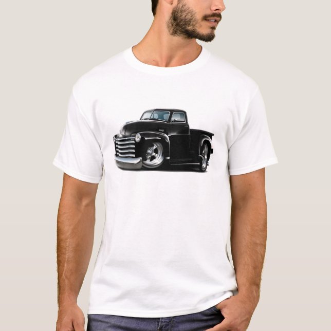 1950-52 Chevy Black Truck T-Shirt (Front)
