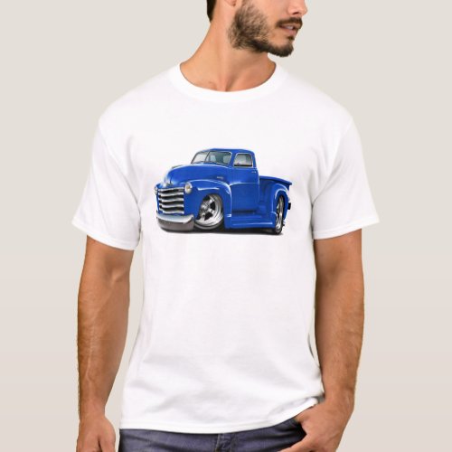 1950_52 Chevy Blue Truck T_Shirt