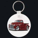 1950-52 Chevy Maroon Truck Keychain<br><div class="desc">Keychain Template</div>