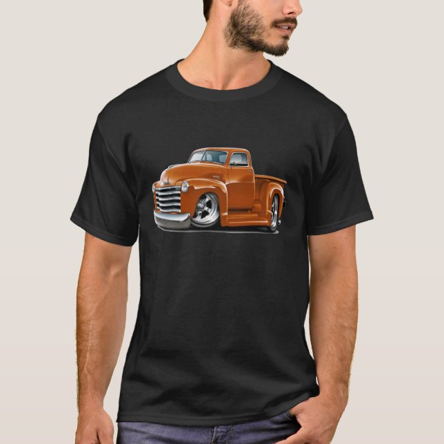 1950-52 Chevy Orange Truck T-Shirt (Front)