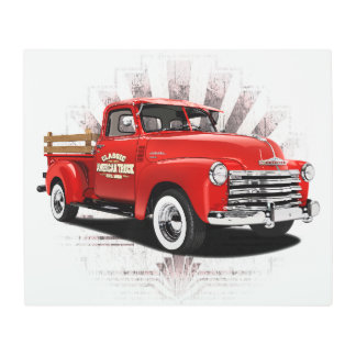 1950 American Apple Truck Metal Print
