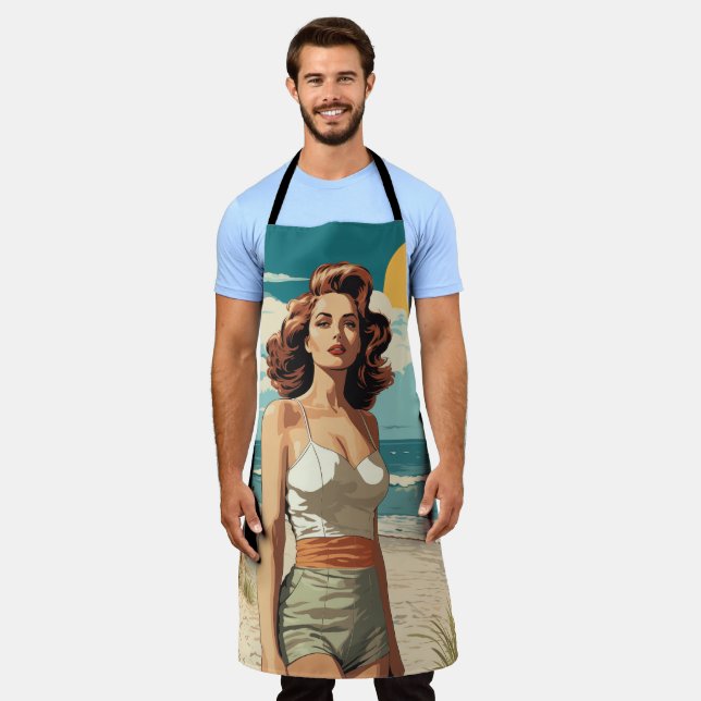 1950 Beach Girl Apron (Worn)